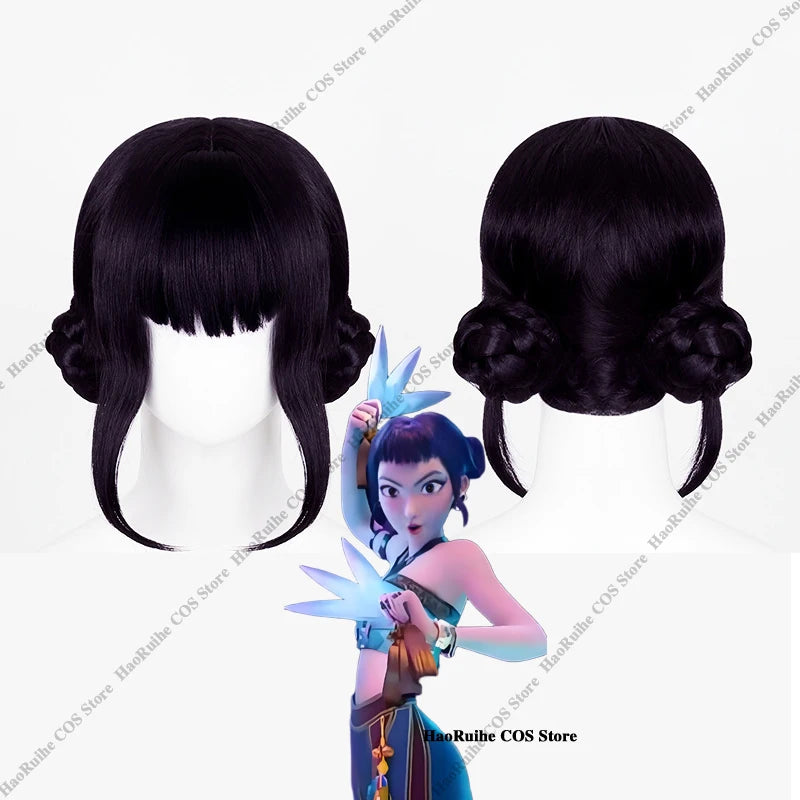 Huntrix K-Pop Dämonenjäger Mira Zoey Rumi Cosplay Kostüm Perücke Kinder Mädchen Uniformen Rollenspiel für Party Halloween Karneval Outfits