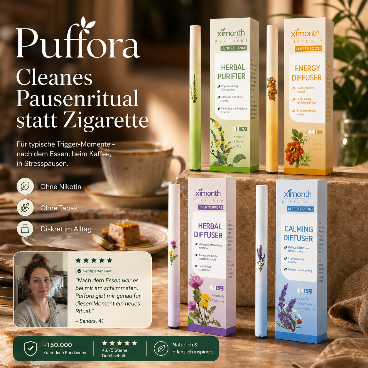 Puffora - Wenn die Pause nach Zigarette ruft.